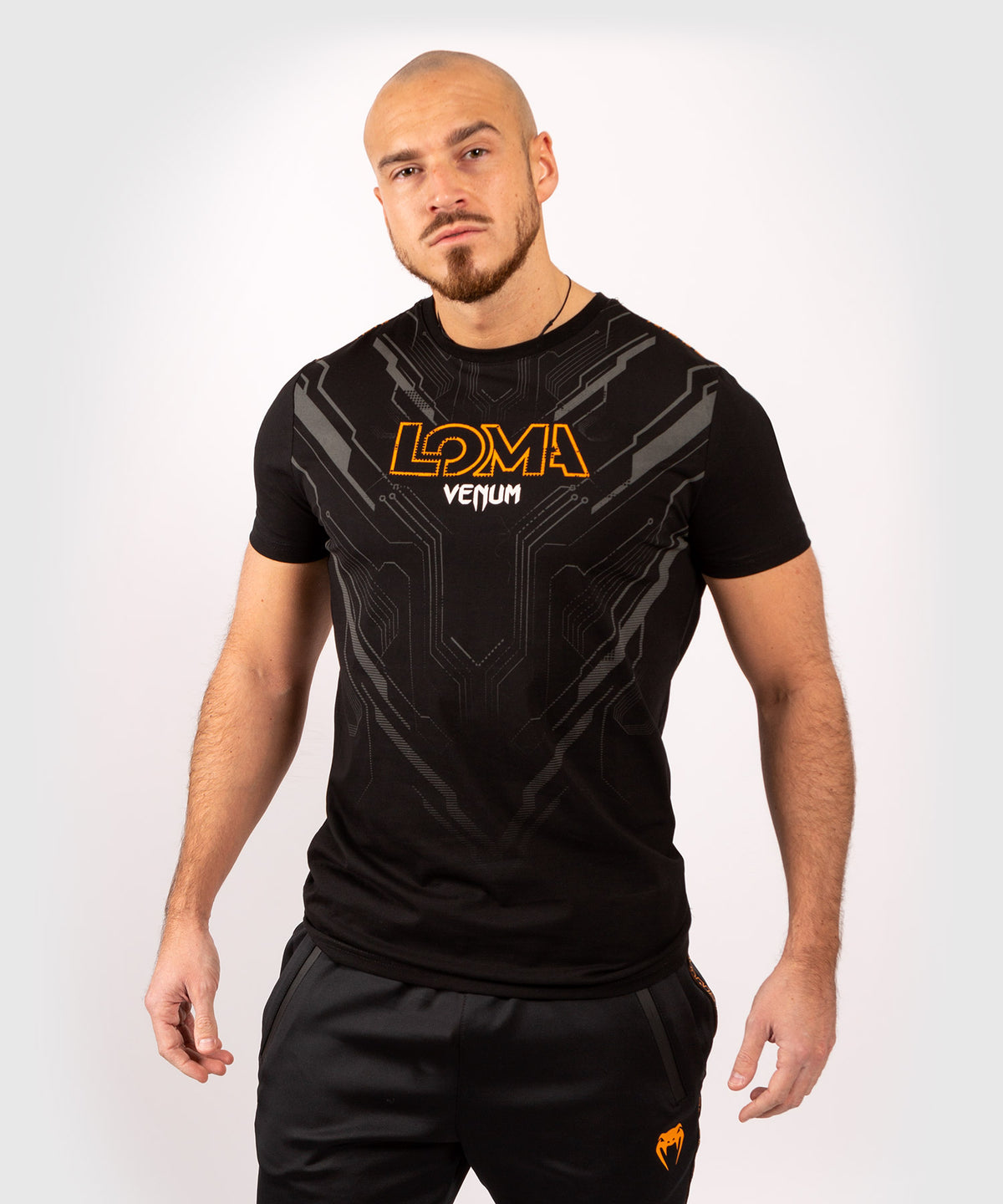 T-Shirt Venum Loma Fight 11/12 - Black/Orange