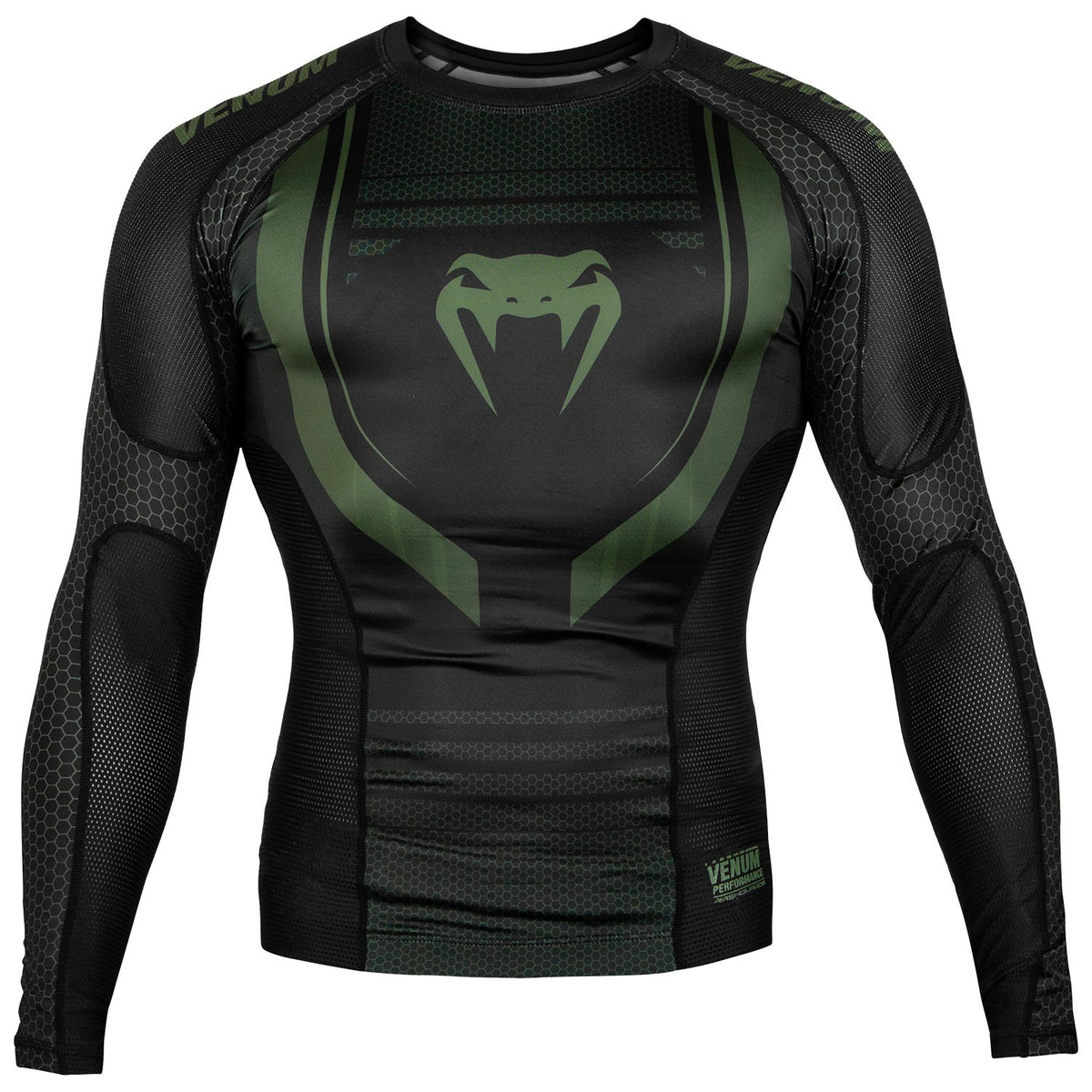 Rashguard Venum Technical 2.0 - Manches Longues - Noir/Kaki - Exclusivité