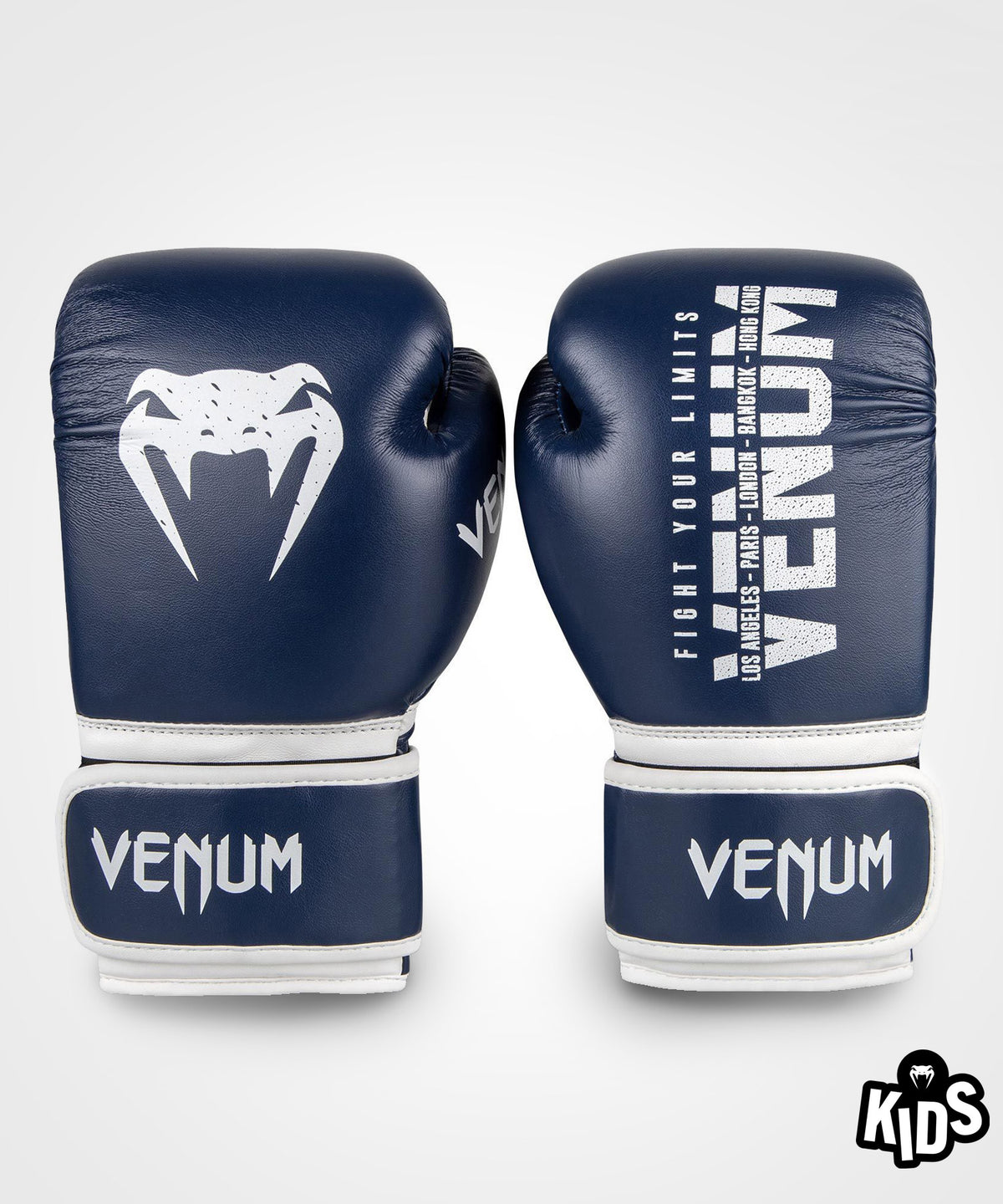 Gants de boxe Enfant Venum Signature Kids - Bleu Marine