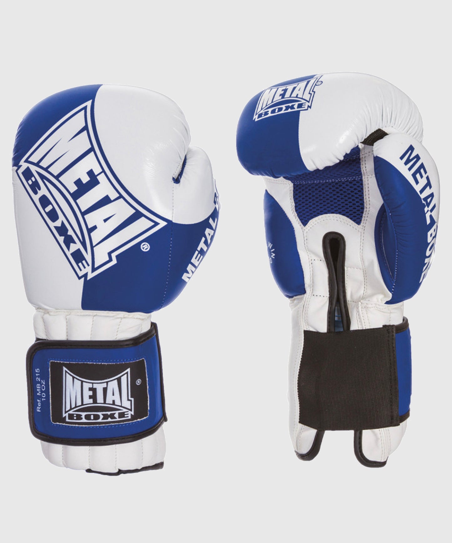 Metal Boxe Official Boxing Gloves - Blue