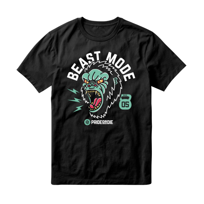 Pride Or Die Beast Mode Camiseta de Entrenamiento - Negro