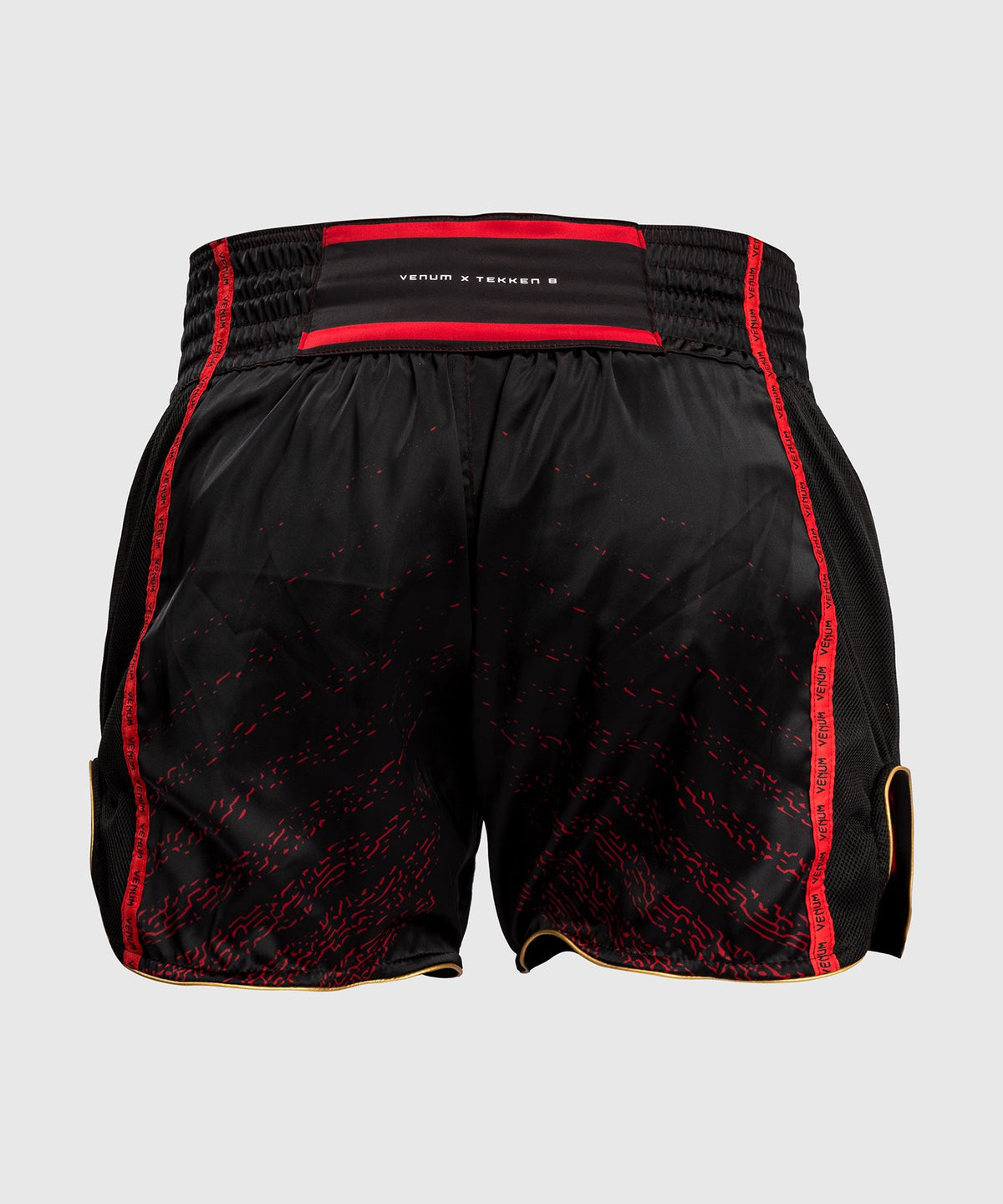 Venum x TEKKEN 8 Marshall Law Pantaloncini da Muay Thai - Nero/Rosso/Oro