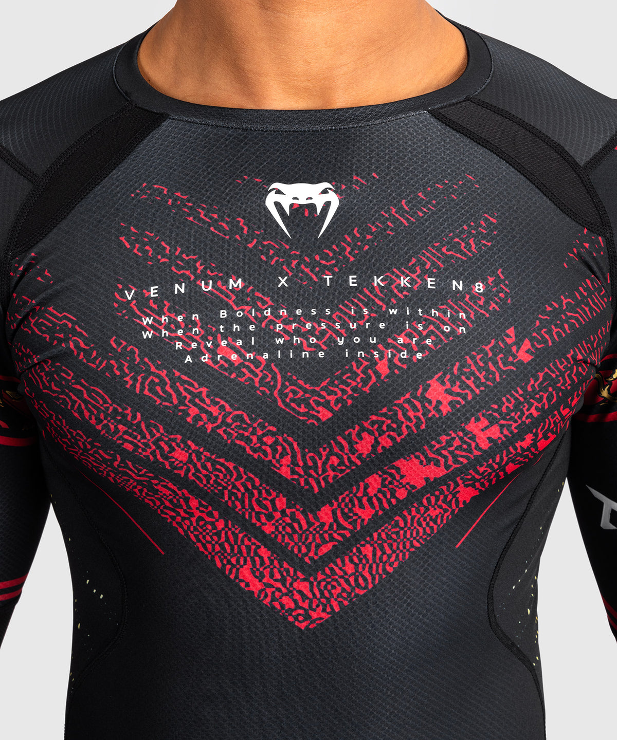Rashguard Venum x TEKKEN 8 - Marshall Law - Noir/Rouge/Or