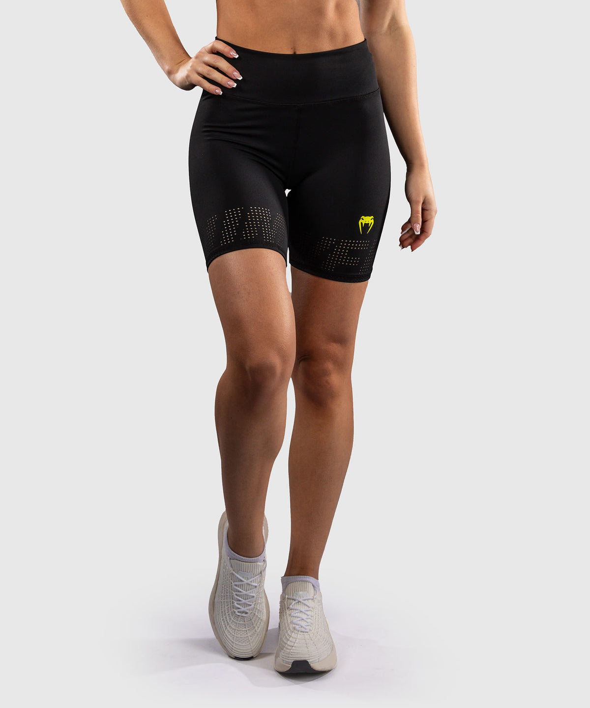 Venum Lazer Women's Compression Shorts - Black/Yellow