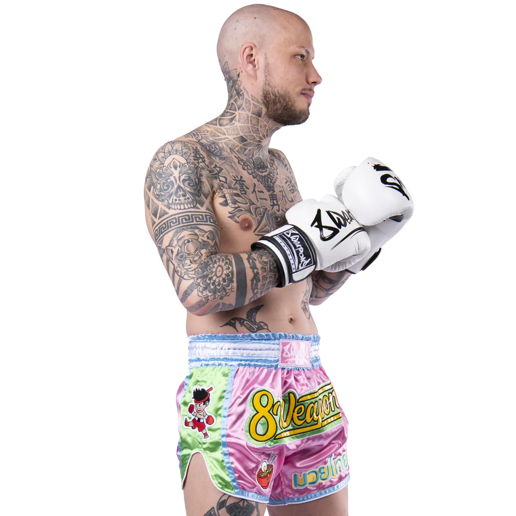 8 Weapons Yummy Muay Thai Shorts - Rosa