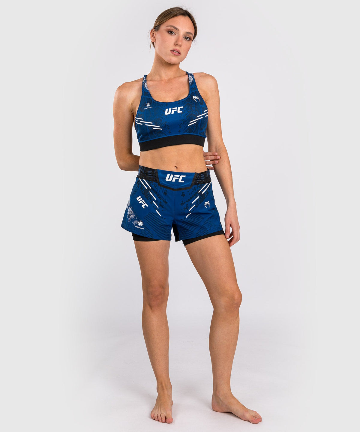 Women's UFC Adrenaline by Venum Authentic Fight Night Shorts - Blue