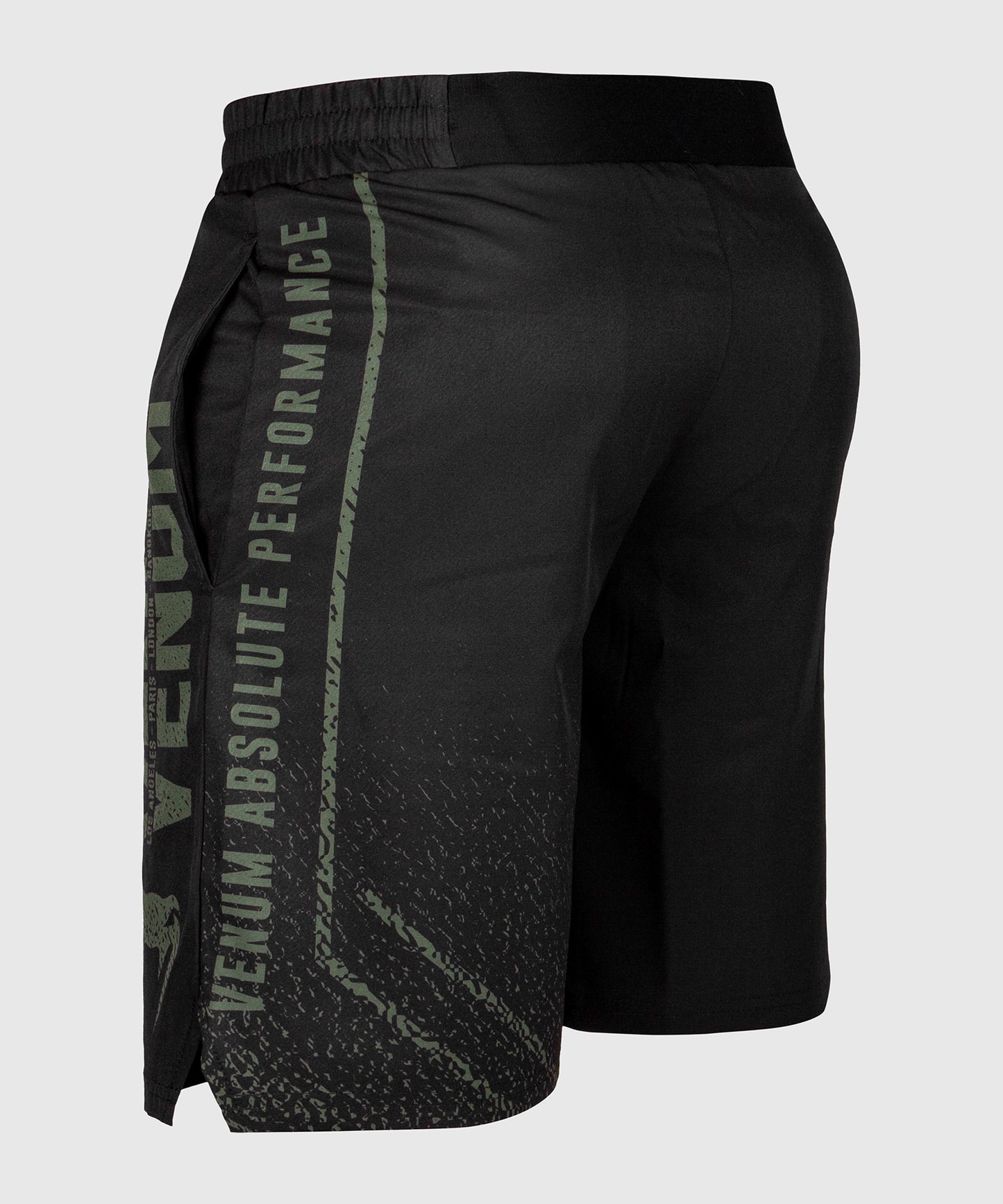 Venum Signature Trainingsshorts - Schwarz/Khaki