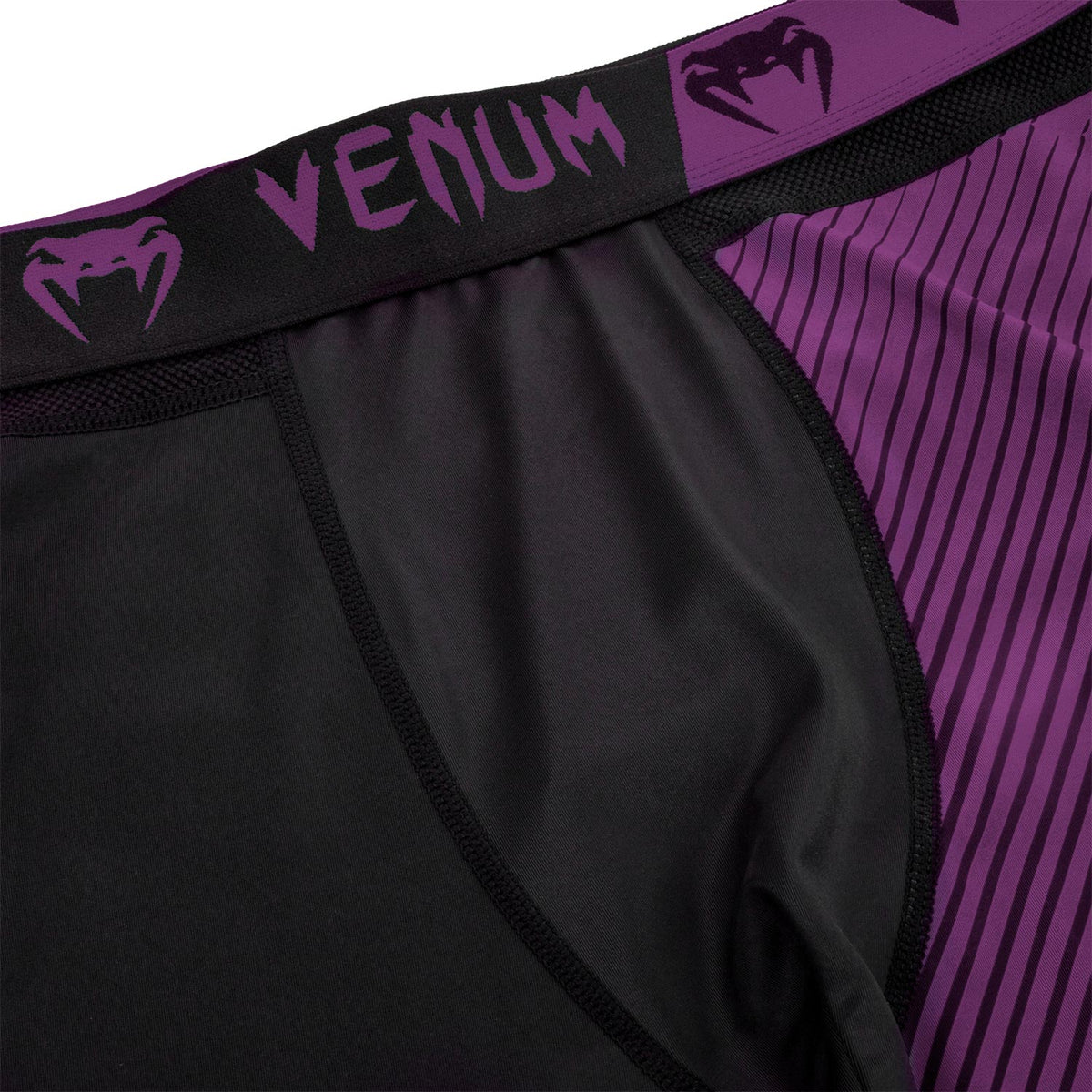 Pantalon de Compression Venum NoGi 2.0 Approuvé IBJJF - Noir/Violet