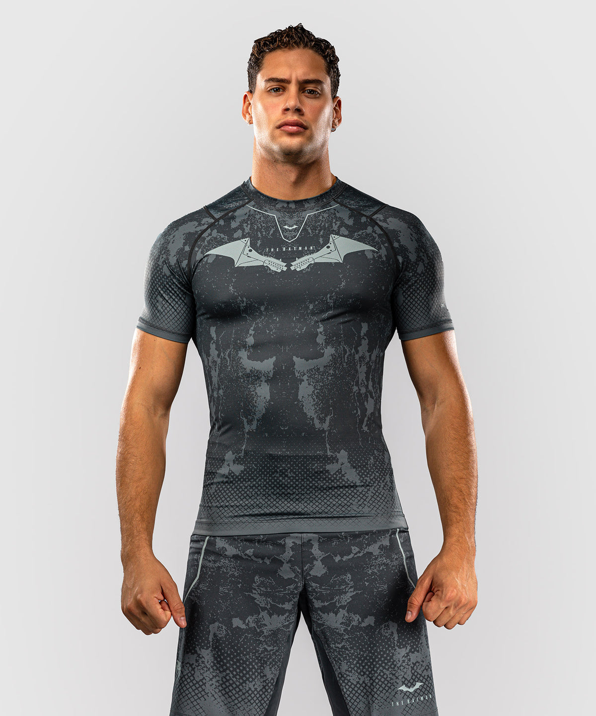 Venum x Batman Kurzarm-Rashguard - Grau