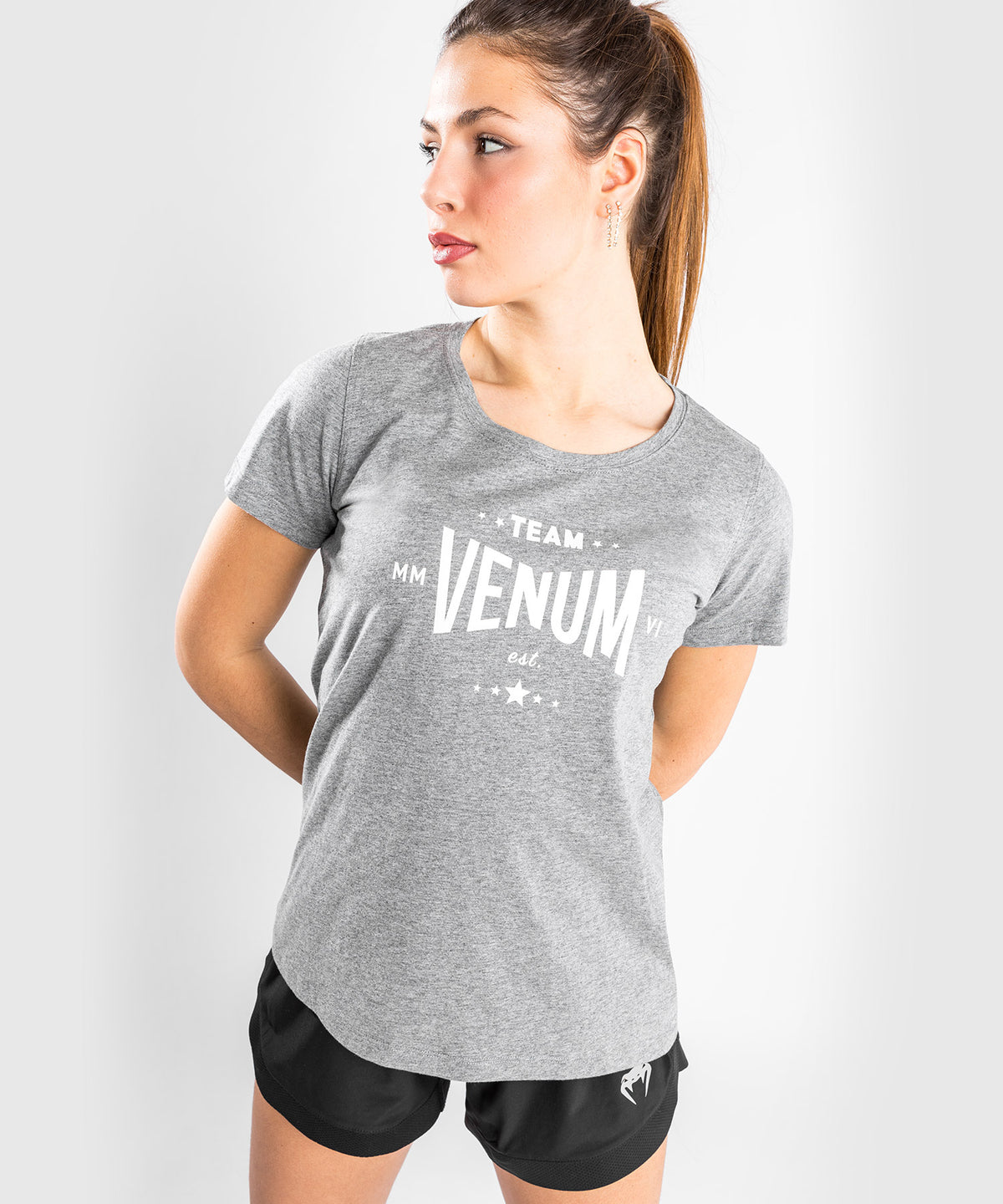 Venum Team 2.0 T-Shirt - Für Damen - Hellgrau meliert