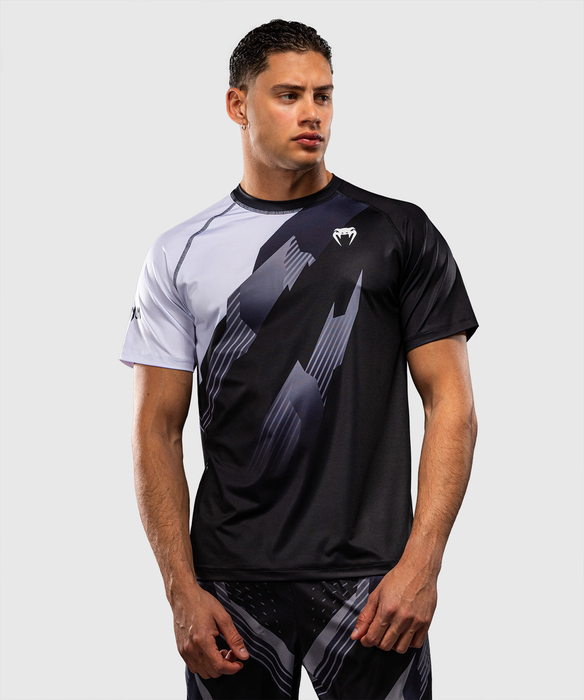 Venum No-Gi 6.0 Dry Tech T-Shirt - Black/White