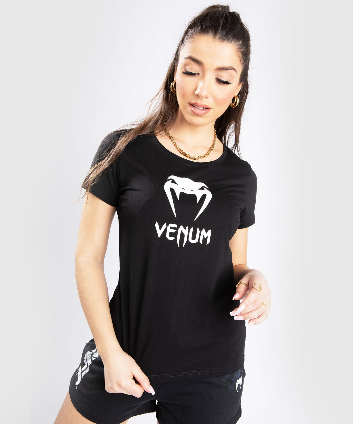 Venum Classic T-Shirt - Für Frauen - Schwarz