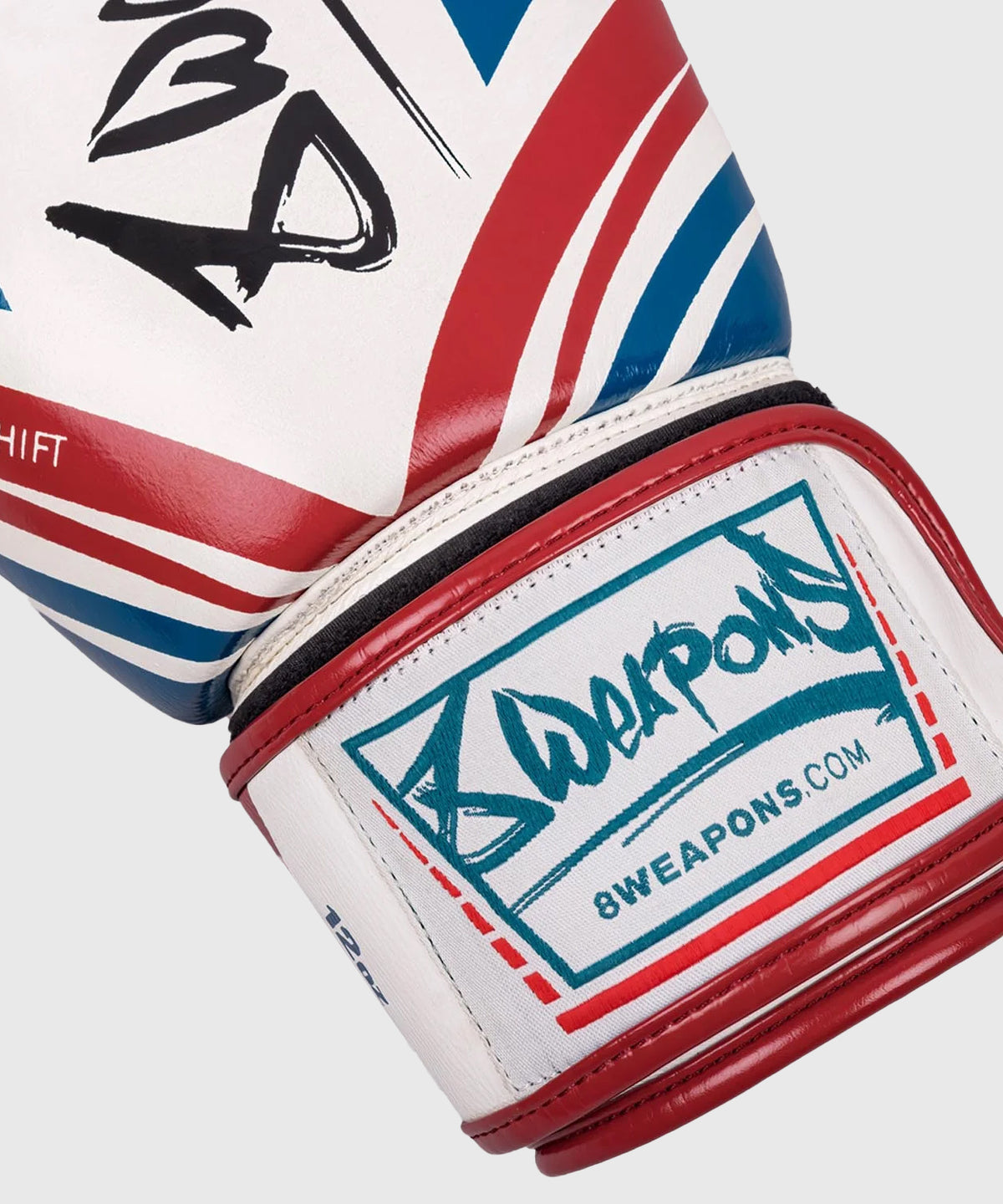 8 Weapons Shift Guantes de Boxeo - Blanco/Azul/Rojo