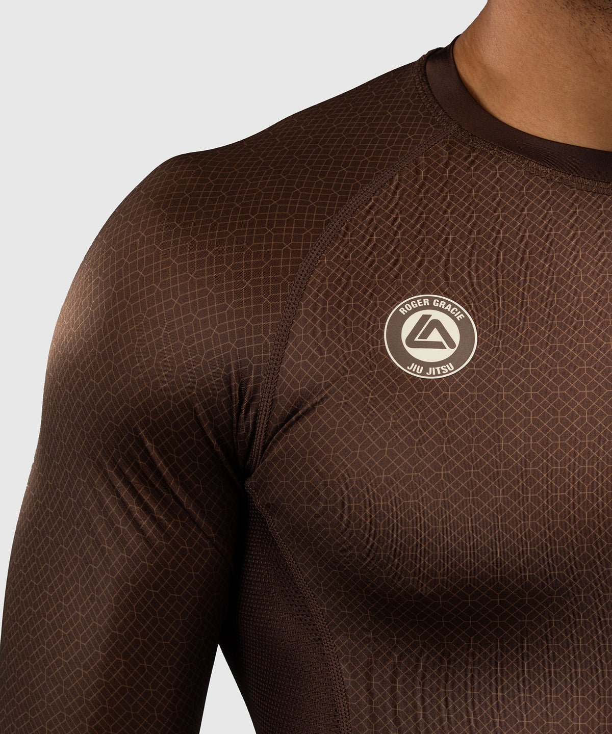 Venum x Roger Gracie Academy Langarm Rashguard - Dunkelbraun