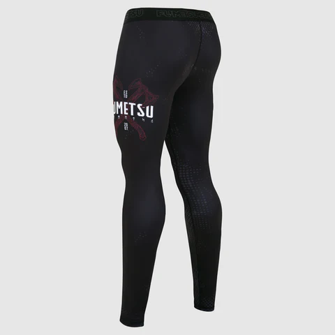 Fumetsu Berserker Pantaloni a Compressione - Nero/Rosso
