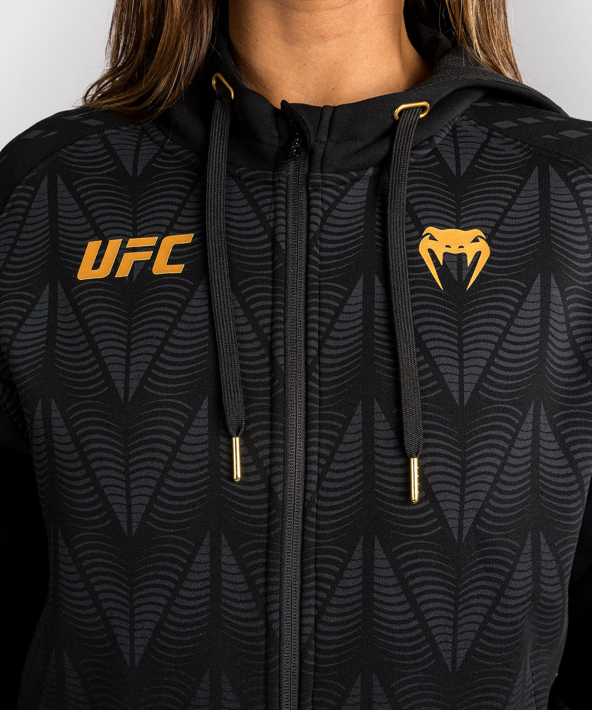 Sweat à capuche zippé Femme UFC Zenith by Venum Replica - Champion