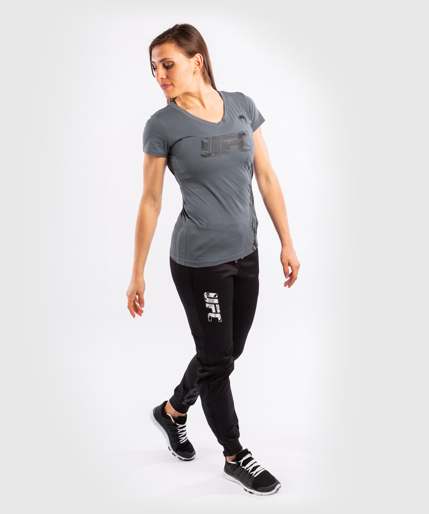 UFC Venum Authentic Fight Week Women's Short Sleeve T-shirt - Grey
