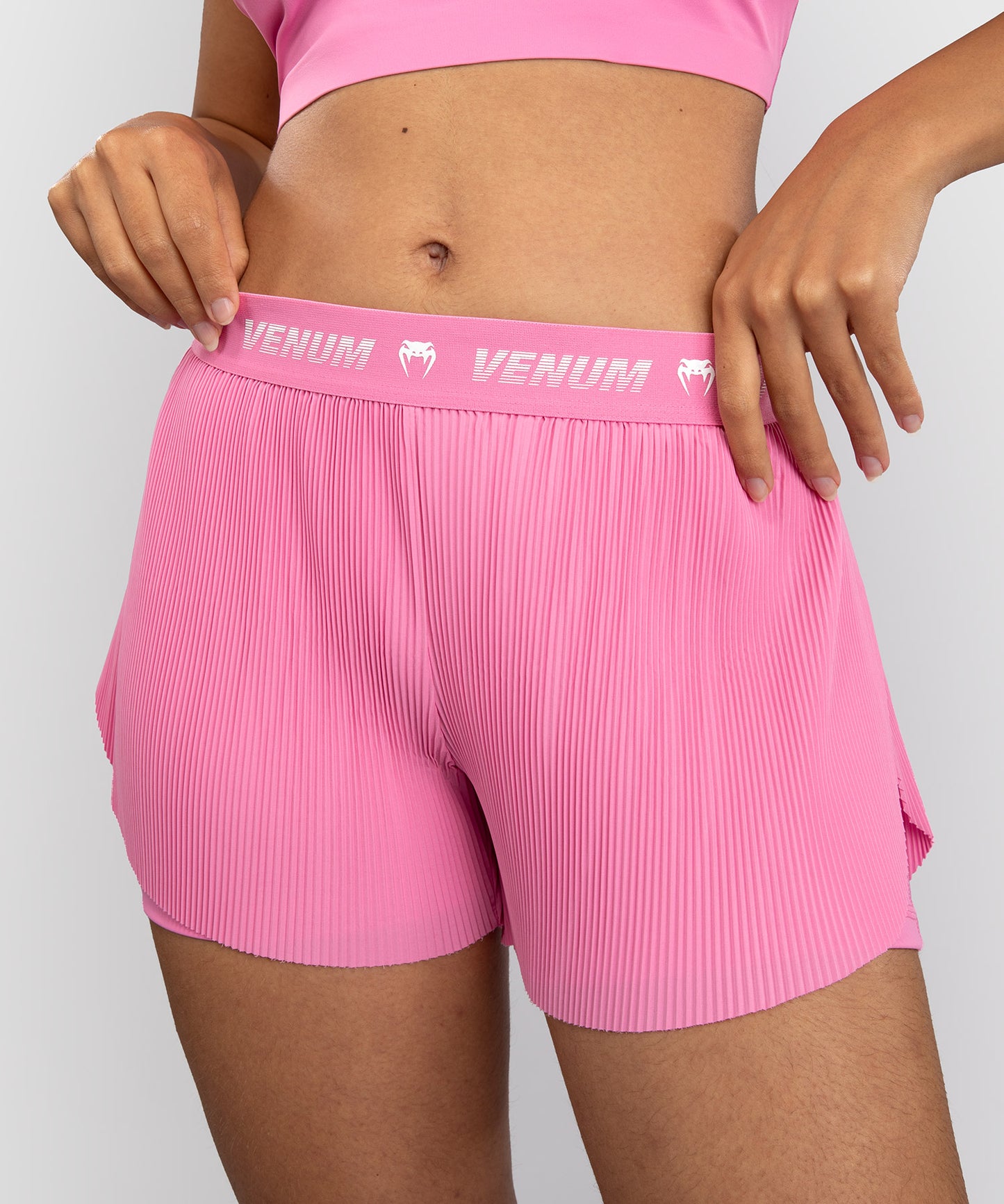 Venum Flowfit Pantalones Cortos de Entrenamiento Mujer - Rosa Caramelo