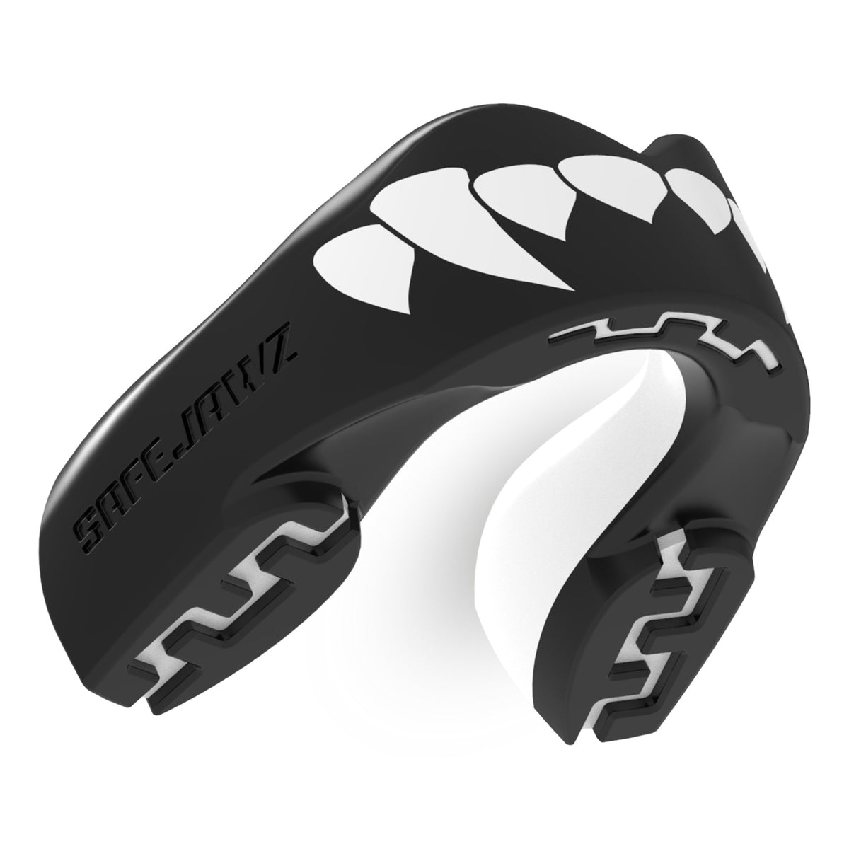 Safejawz Fangz Mouthguard – Adult – Black/White