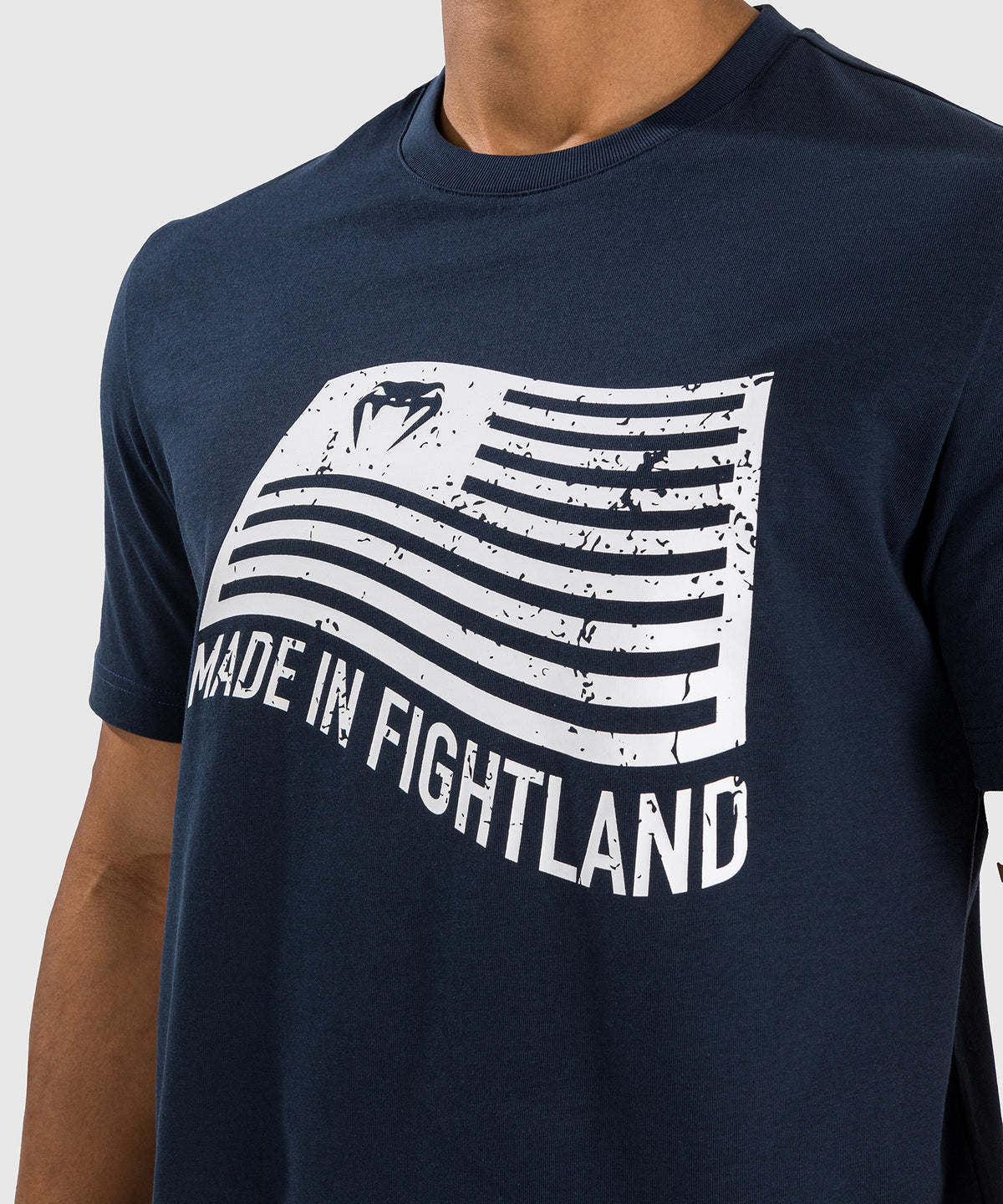 Venum Made in Fightland Maglietta - Blu navy/bianco