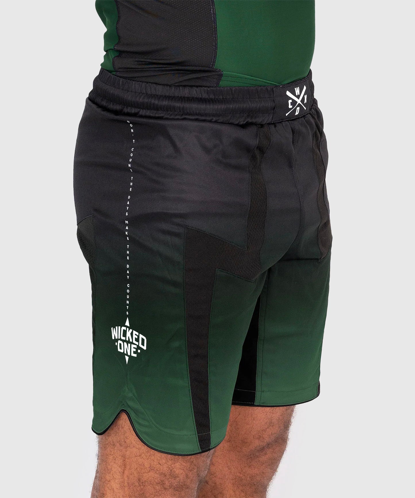 Short de MMA Wicked One Eager Ghost - Noir/Kaki