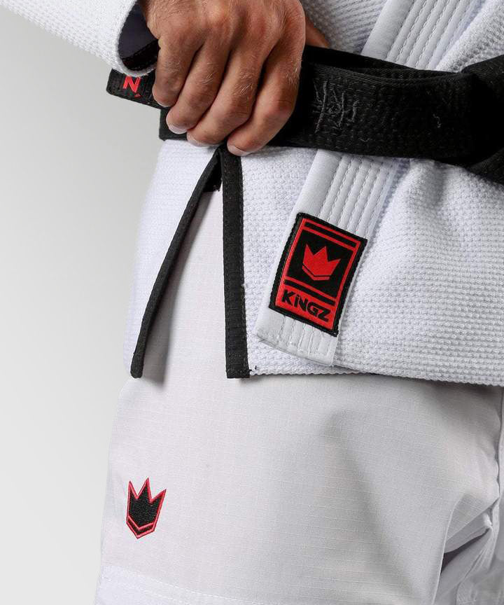 Kimonos de JJB Kingz Ultralight 2.0 - Blanc