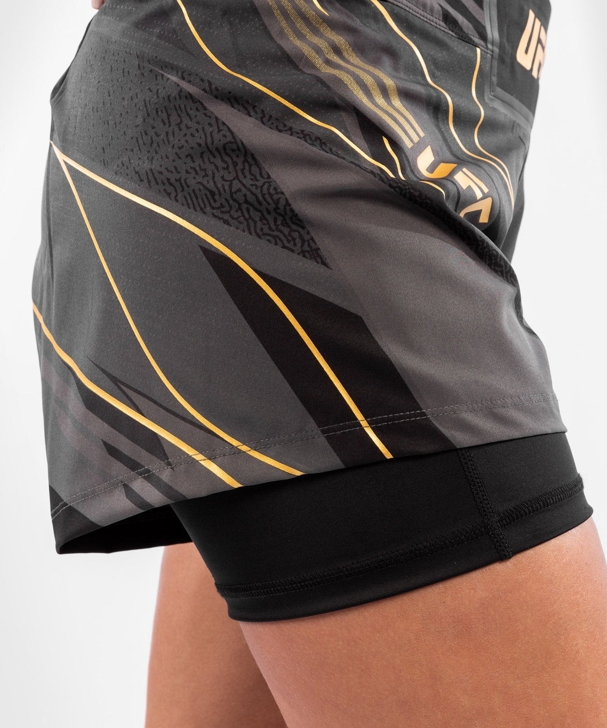 UFC-Frauen-Fightshorts Venum Authentic Fight Night - kurz geschnitten - - - - - Champion