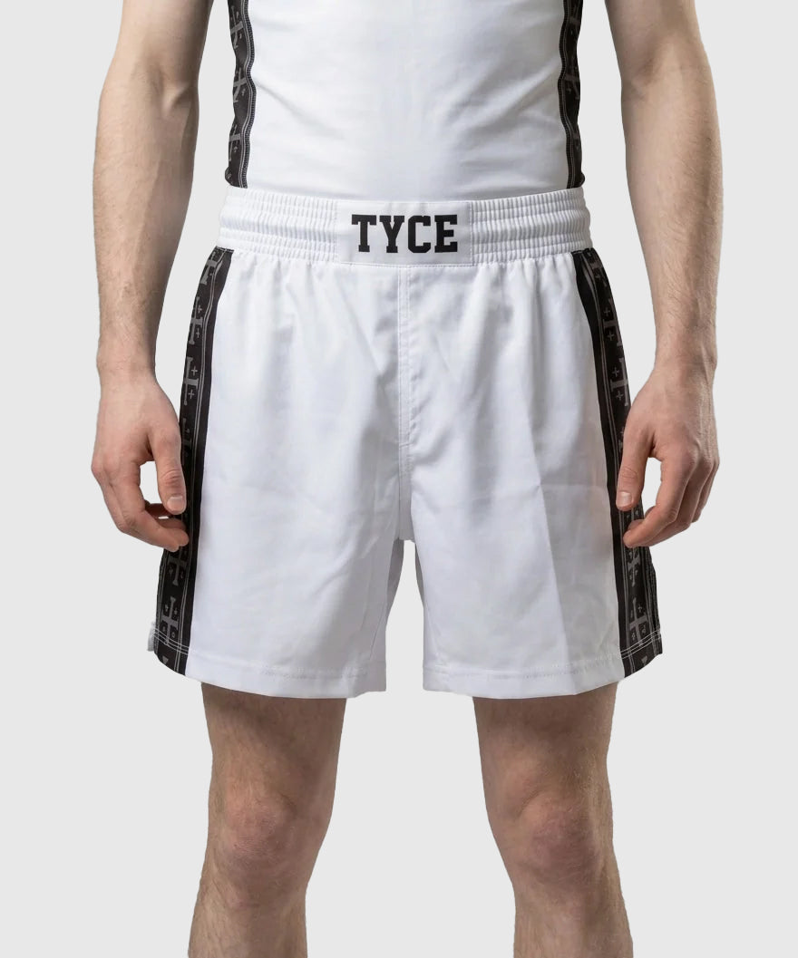 TYCE CULTURE OF WAR Balduin IV. Fightshorts - Weiß