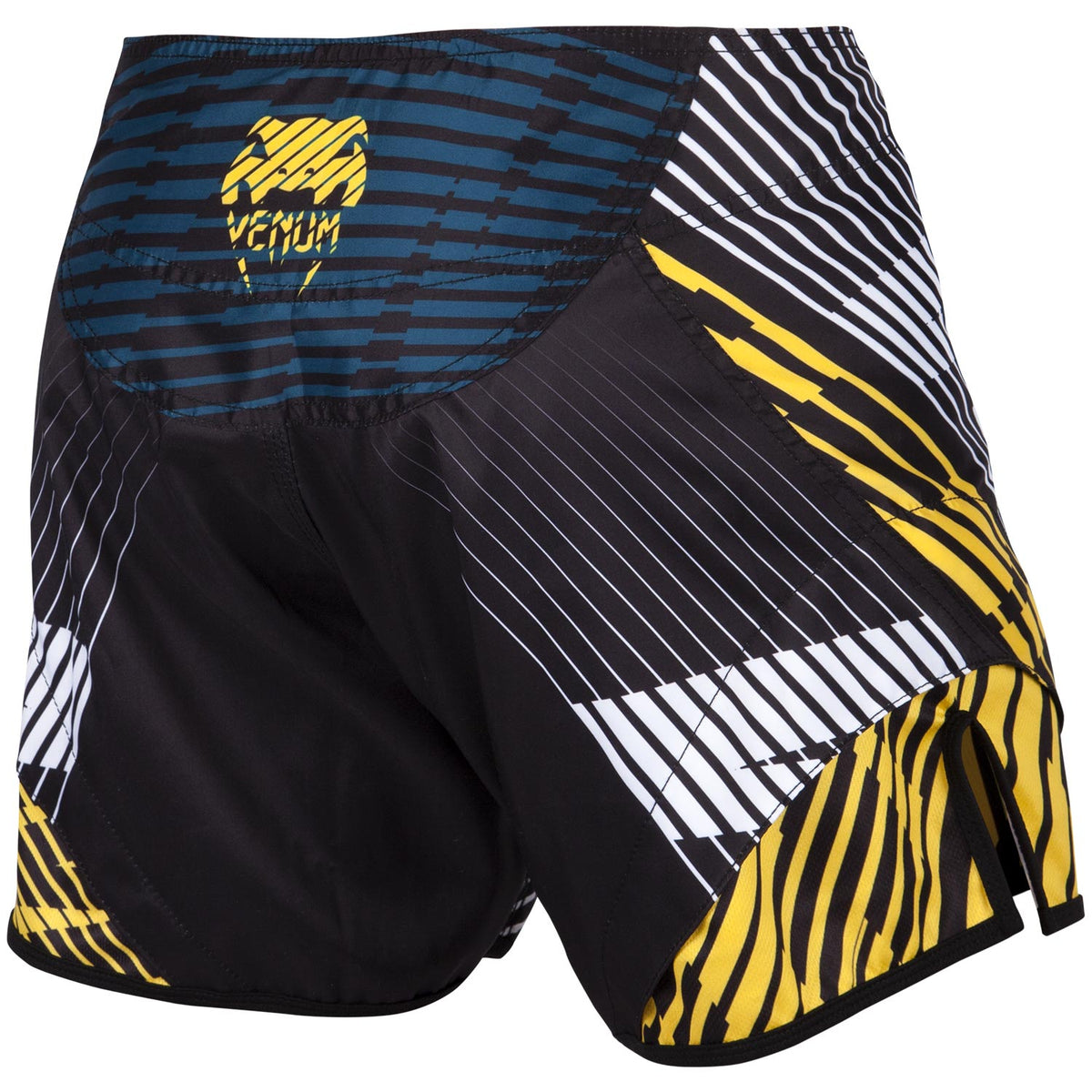 Venum Plasma short fightshorts - Black/Yellow