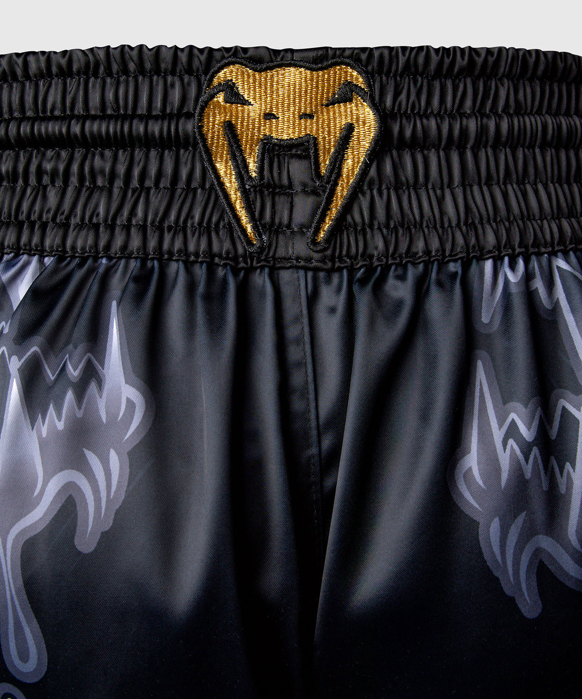 Venum Wolf Atak Pantaloncini Muay Thaï – Nero/Grigio