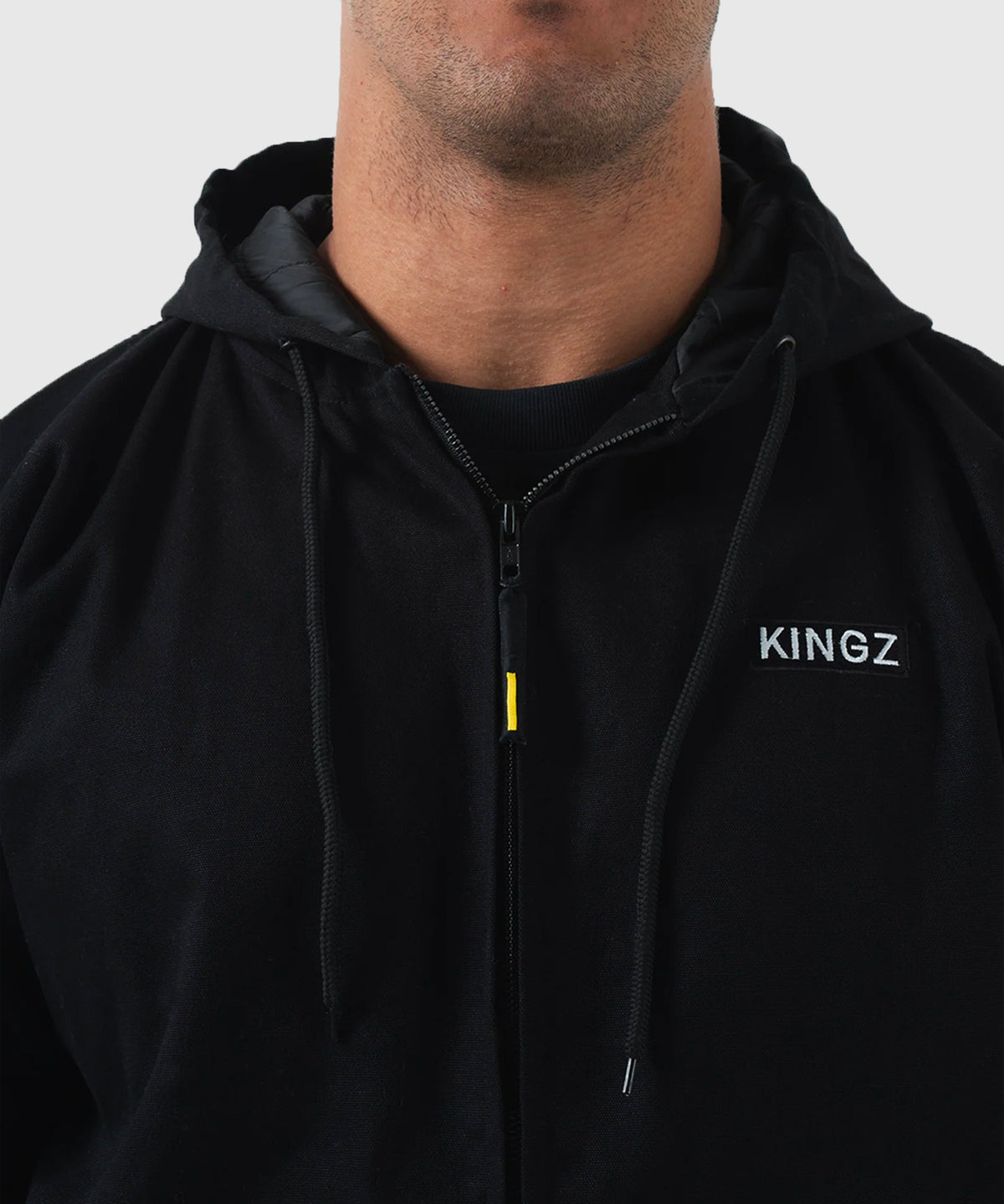 Kingz Canvas Jacket - Black