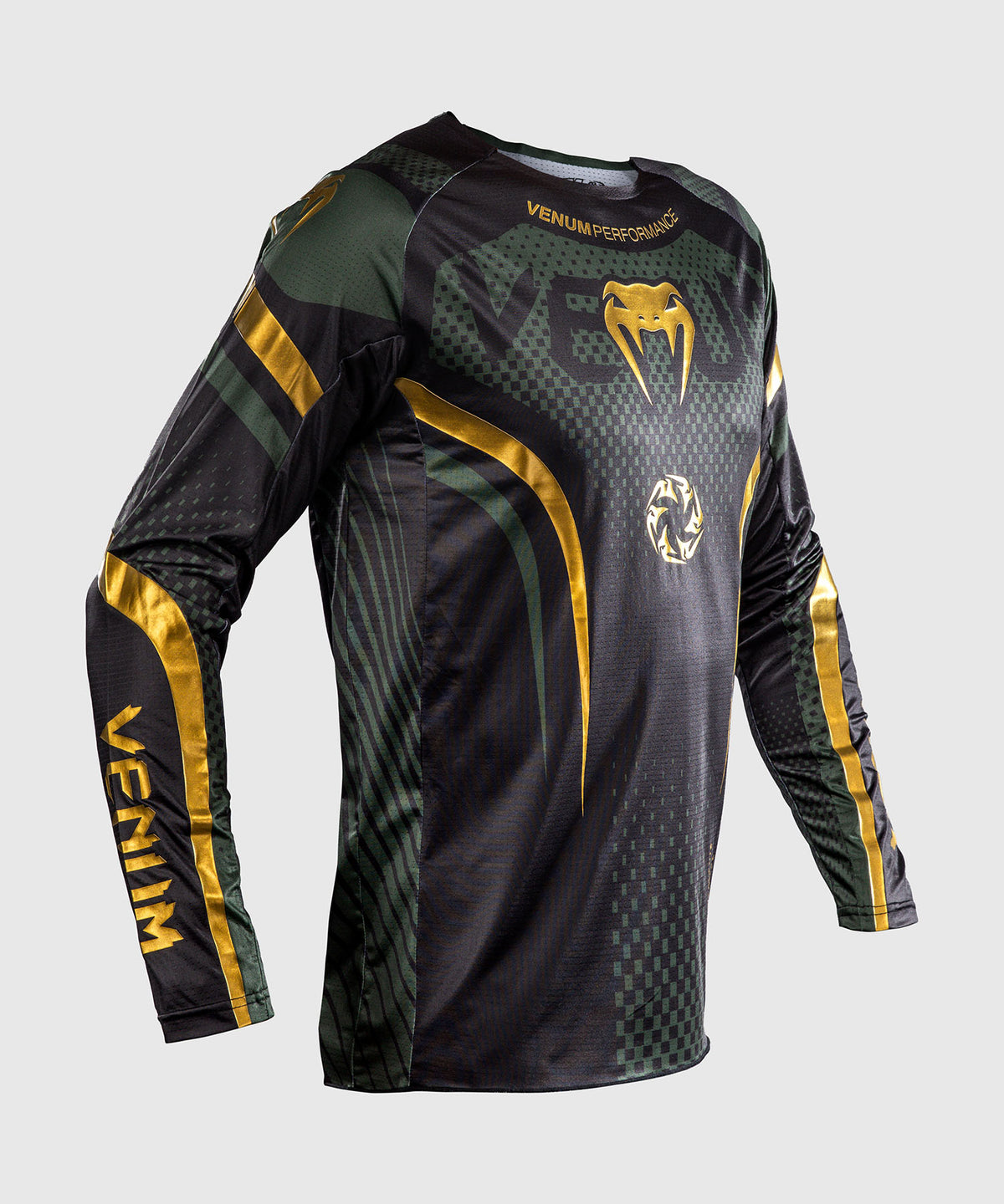Venum MX Challenger Jersey - Black/Green/Gold