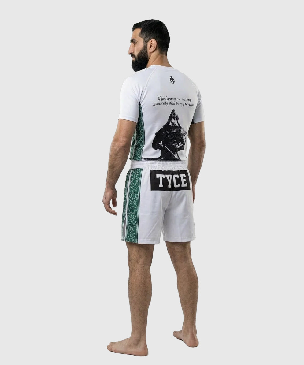 TYCE CULTURE OF WAR Saladino Rashguard da Grappling - Bianco