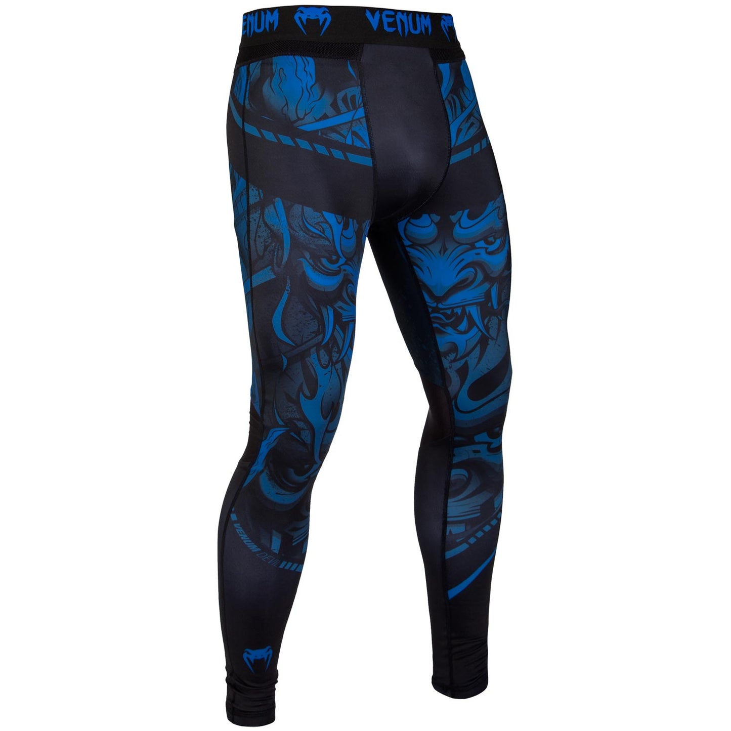 Pantaloni a compressione Venum Devil - Blu navy/Neri