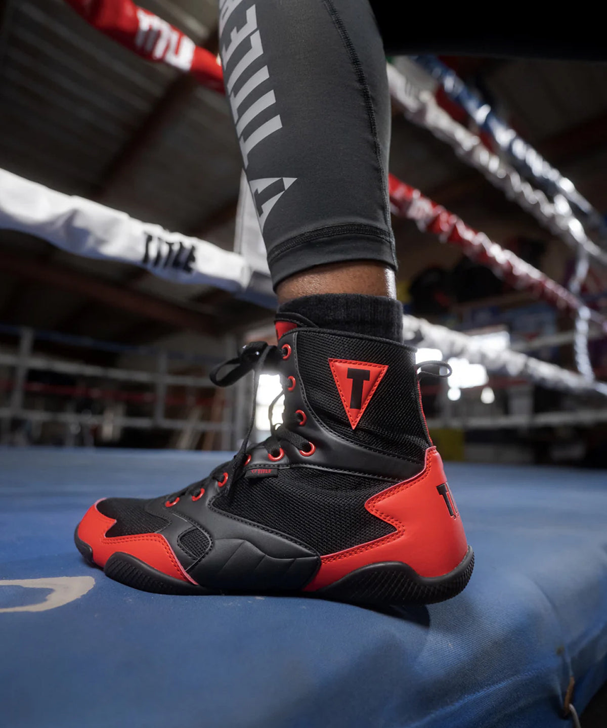 Chaussures de Boxe Title Boxing Charged - Noir/Rouge