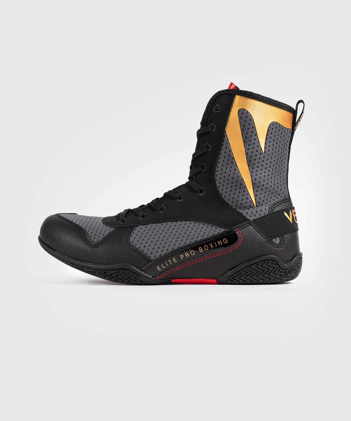 Venum Elite Scarpe da Boxe - Grigio Tempesta/Oro