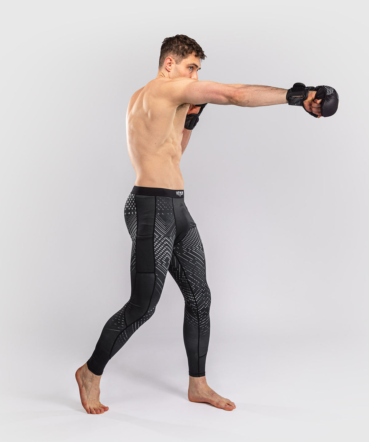 Venum Midnight Fury Spats – Nero/Grigio/Argento