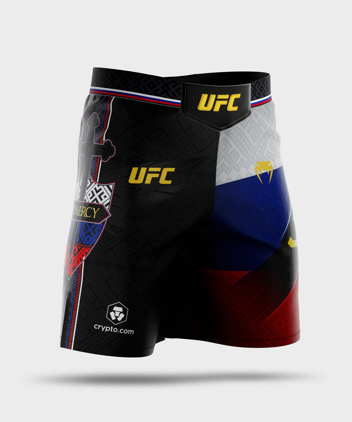 Venum UFC Unrivaled by Venum Petr Yan Short de Combate Long Fit para Hombre – Negro