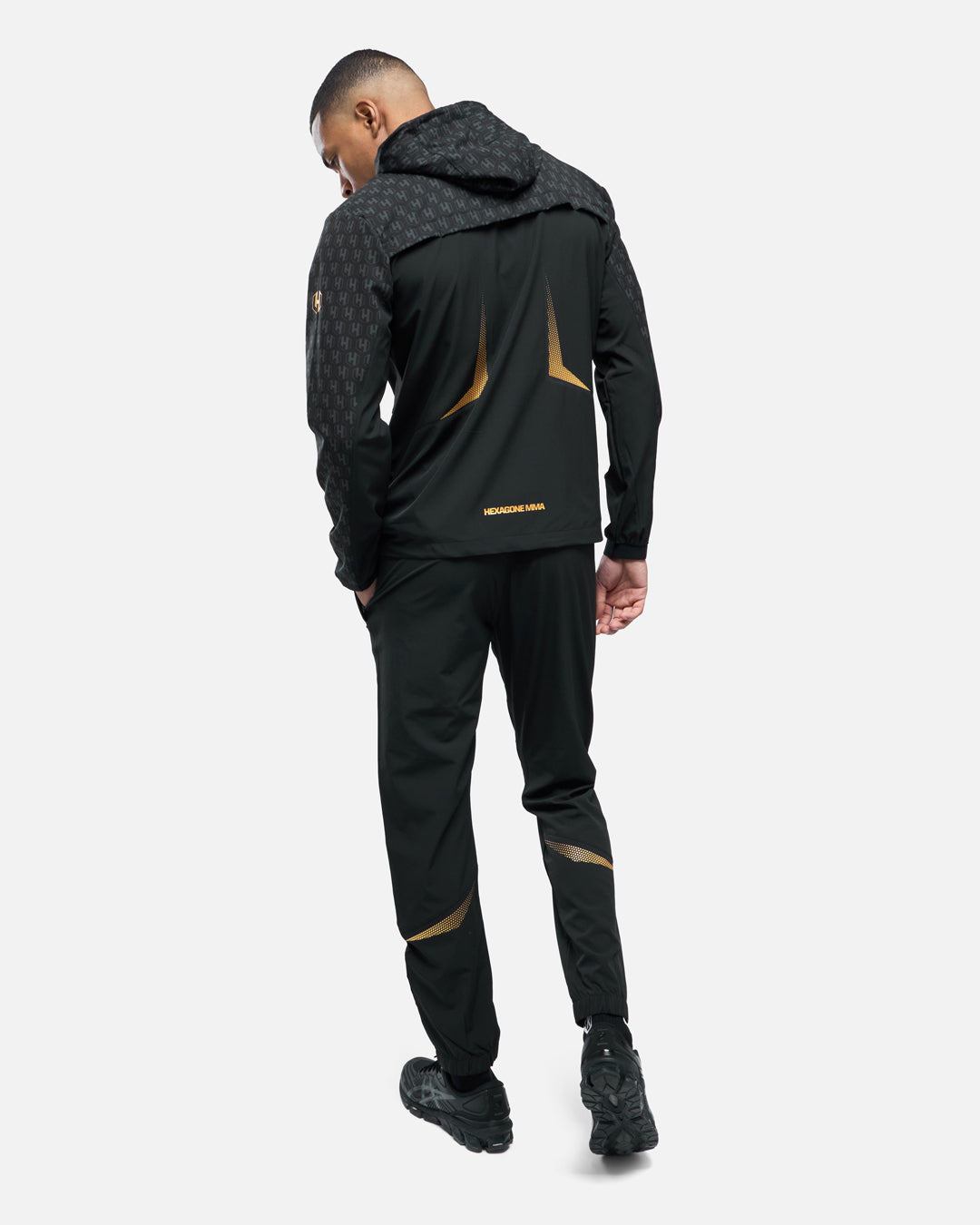 Survêtement complet (veste + pantalon) FK x Venum Hexagone MMA - Noir/Doré