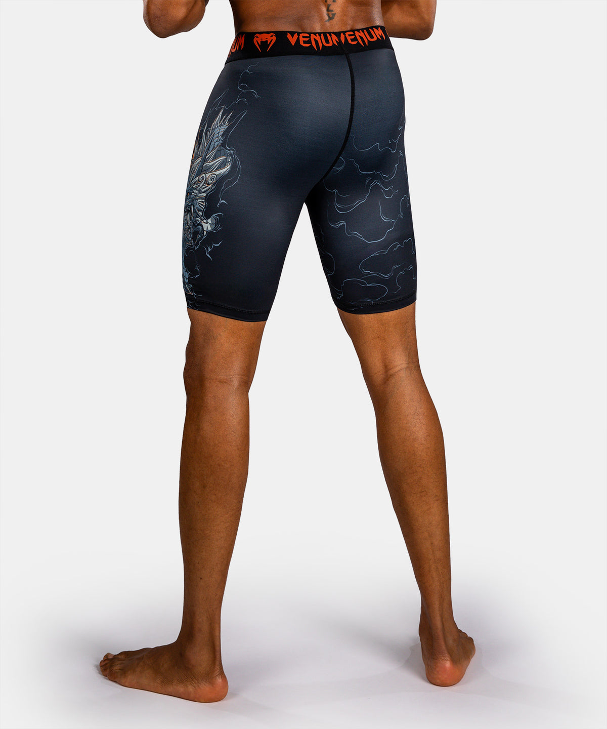 Venum Thunder Dragon Pantaloncini a Compressione – Nero/Grigio/Rame