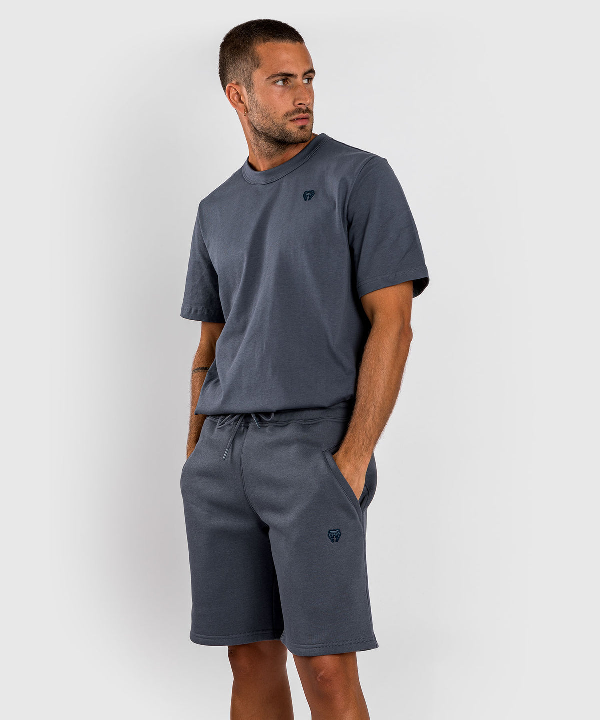 Short en coton Venum Silent Power - Bleu marine