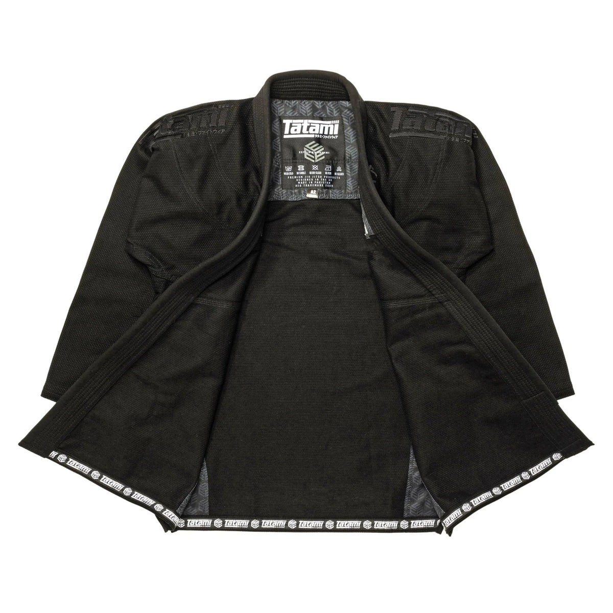Tatami Fightwear Estilo Black Label Kimono JJB - Nero/Nero