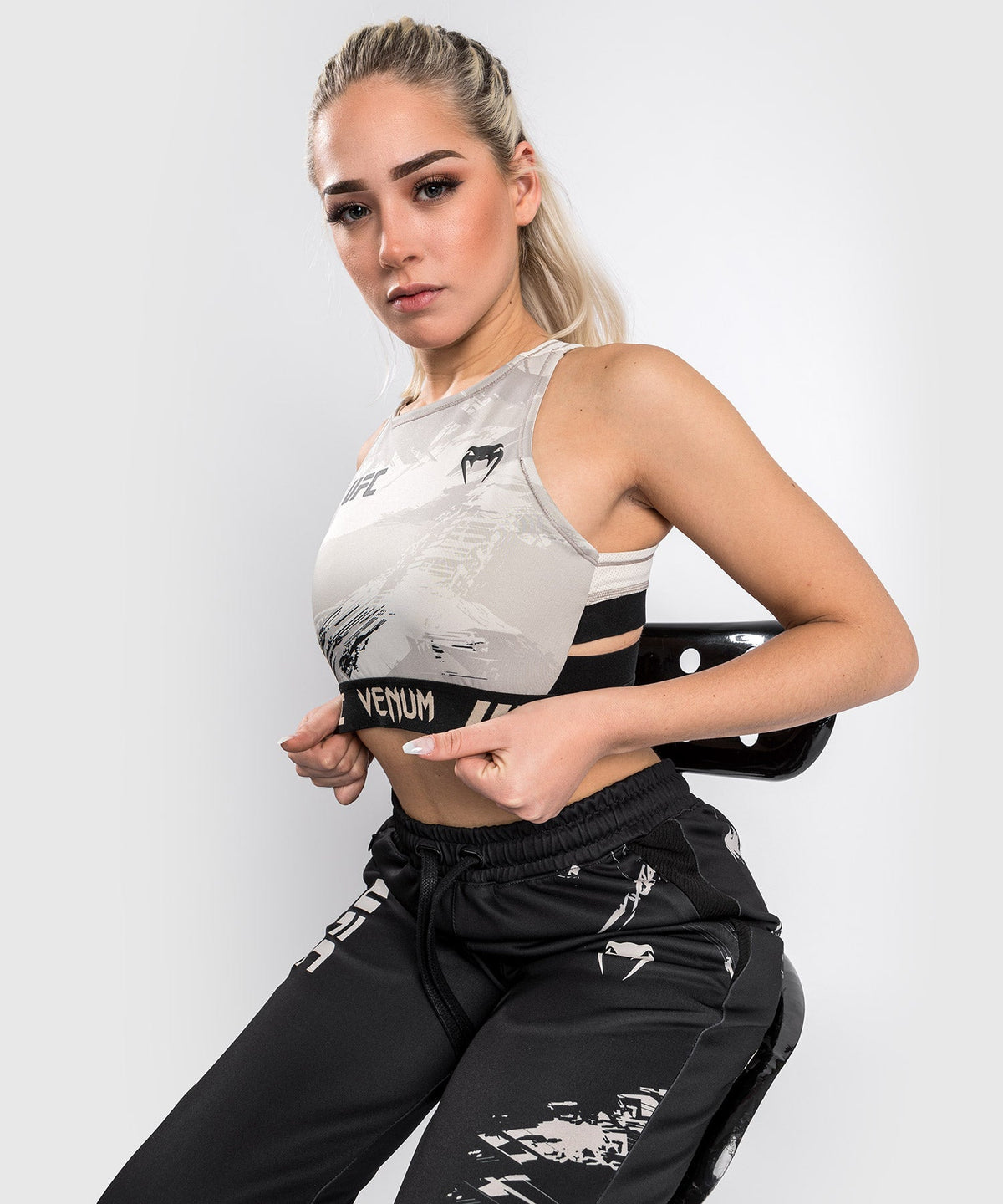 Pantalon de Jogging UFC Venum Authentic Fight Week 2.0 - Pour Femmes - Noir/Sable