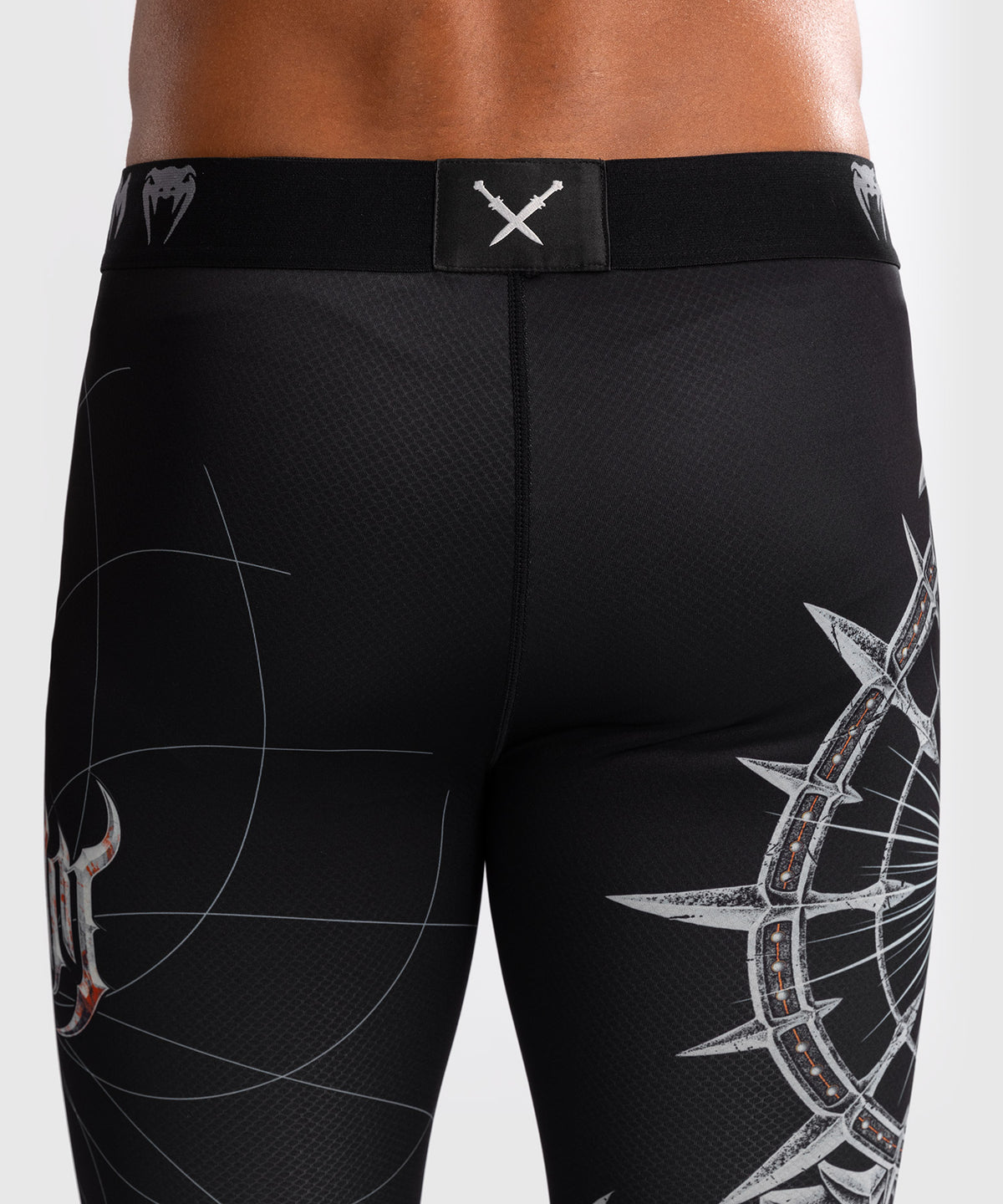 Venum Gladiator 5.0 Mallas Para Hombres - Negro/Plata