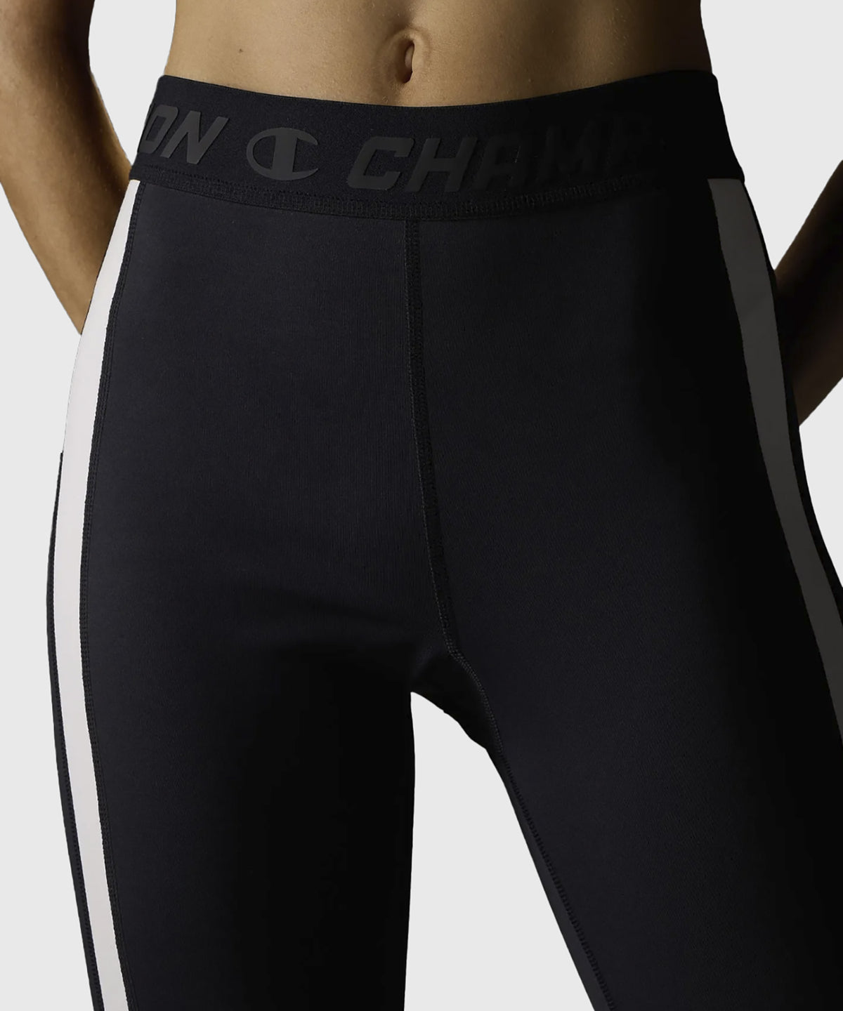 Champion 7/8 Leggings Donna Jersey Stretch – Nero