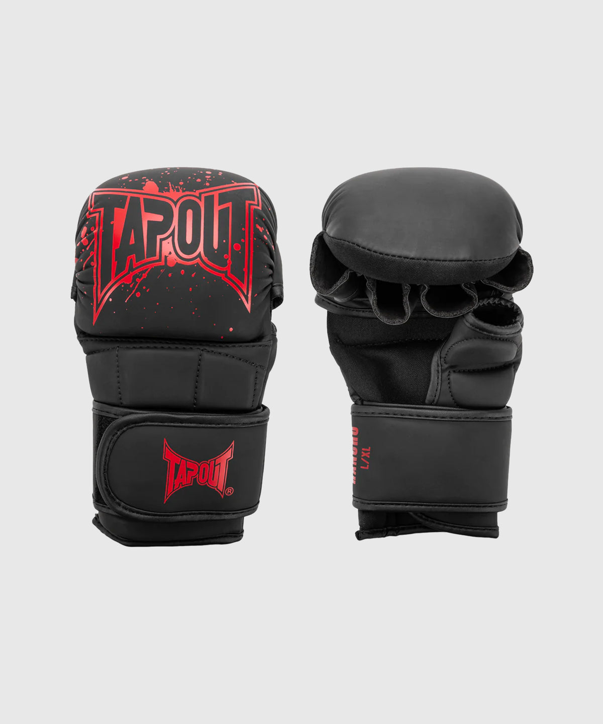 Tapout Rancho MMA-Sparring-Handschuhe - Schwarz/Rot