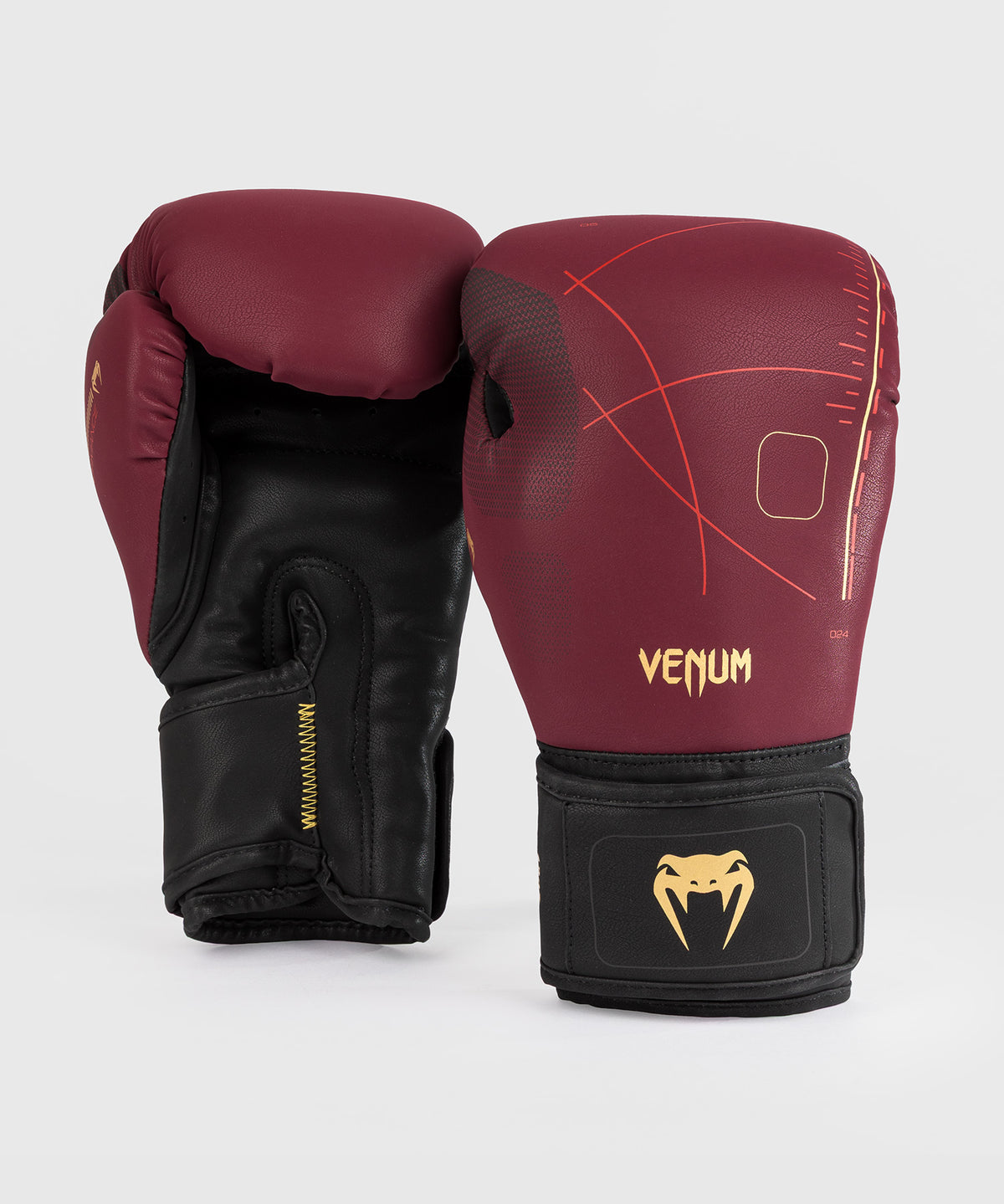 Venum Tactical XT Guantoni da boxe - Nero/Borgogna/Oro