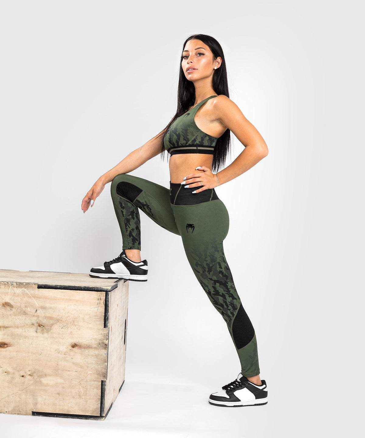 Leggings Femme UFC Venum Authentic Fight Week - Kaki