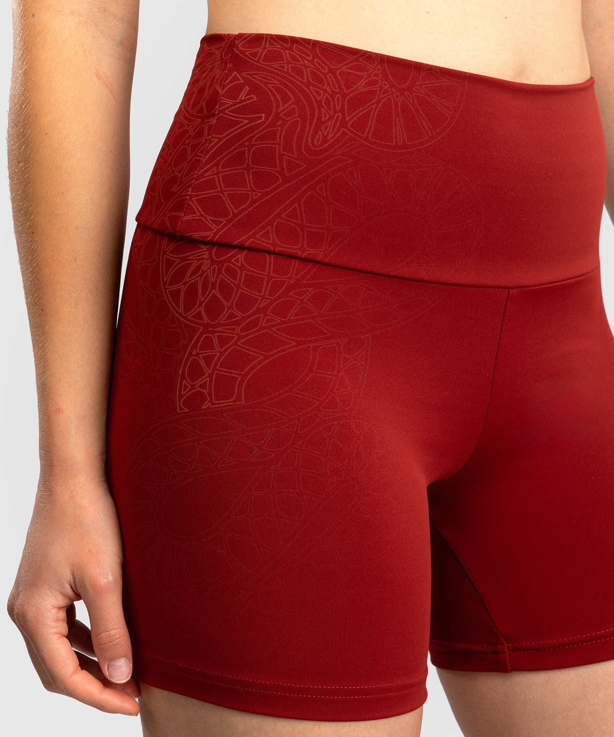 Venum Serpenti Damen Vale Tudo Shorts – Burgunder/Elfenbein