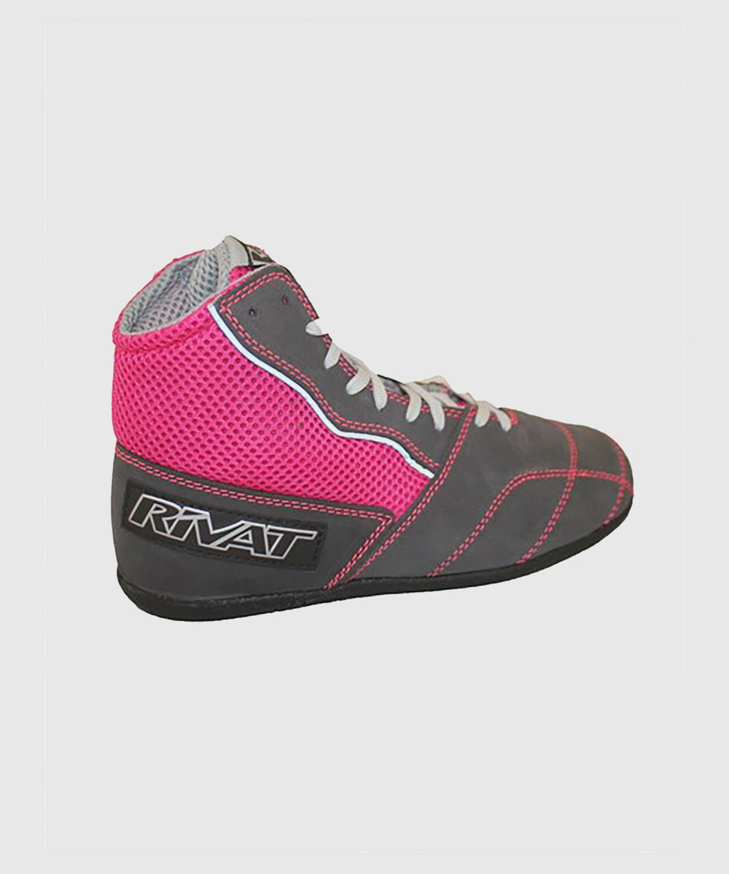 Rivat Boom Lady Botas de Boxeo Francés para Mujer - Grau/Rosa